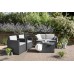 VÝPRODEJ ALLIBERT MONACO Set zahradní s úložným stolem, grafit/šedá 17200031, POŠKOZENÉ DÍLY VIZ. FOTO