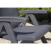 ALLIBERT MONTREAL Zahradní židle polohovací 2 ks, 63 x 67 x 111 cm, grafit 17201891