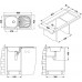 ALVEUS BASIC 80 kuchyňský dřez nerez, 860 x 435 mm, tkaná struktura 1008993