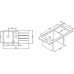 ALVEUS Cubo 70 dřez Algranit, 980 x 500 mm, carbon 1054767