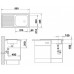 BLANCO set TOP EES přírodní nerez 860 x 435 mm + TIVO baterie chrom