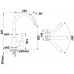BLANCO set FLEX přírodní nerez 860 x 435 mm + MIDA baterie chrom