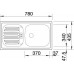 BLANCO set FLEX Mini nerez přírodní lesk 780 x 435 mm + DARAS-S baterie chrom