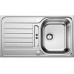 BLANCO set LANTOS 45 S nerez kartáčovaný s excentrem 860 x 500 mm 514008 + TIVO baterie chrom 517599