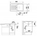 BLANCO set LANTOS 45 S nerez kartáčovaný s excentrem 860 x 500 mm 514008 + TIVO baterie chrom 517599