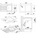 BLANCO set LIVIT 45 S Salto nerez kartáčovaný 860 x 500 mm 514786 + TIVO-S baterie chrom 517648