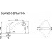 BLANCO set FLEX mini profilovaný nerez 780 x 435 mm 512032 + BRAVON baterie chrom 518818