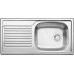 BLANCO set MAGNAT přírodní nerez 860 x 435 mm 511916 + TIVO baterie chrom 517599