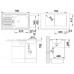 BLANCO set FLEX mini profilovaný nerez 780 x 435 mm 512032 + MIDA baterie chrom 517742