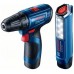 BOSCH GSR 120-LI Akumulátorový vrtací šroubovák, 12V 2x2.0Ah 06019G8004