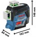 BOSCH GLL 3-80 CG Liniový laser + BM 1 Univerzální držák 0601063T00