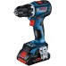 BOSCH GSR 18V-90 C PROFESSIONAL Aku vrtací šroubovák, L-BOXX 136, 2× 4,0 Ah, modul Bluetooth 06019K6005