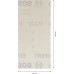 BOSCH Brusná mřížka EXPERT M480 pro vibrační brusky 93 × 186 mm, G 240, 50 ks 2608900758