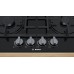 Bosch Serie 4, Plynová varná deska, 60 cm, tvrzené sklo, černá PNP6B6B90