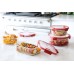 CURVER SMART COOK 0,7L dóza 15 x 15 x 7 cm transparentní/červená 00115-472