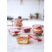 CURVER SMART COOK 0,7L dóza 15 x 15 x 7 cm transparentní/červená 00115-472