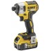 DeWALT DCF887P2 Aku Rázový utahovák 1/4" s 3 převodovými stupni (205Nm/18V/2x5,0Ah) kufr Tstak