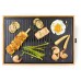 DOMO Bamboo Style Stolní elektrický gril Plancha (42x28cm/1800W) DO9271G