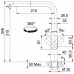 Franke FC 7853 MYTHOS S Kuchyňská baterie, s vytahovací koncovkou, nerez 115.0547.853