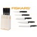 Fiskars Functional Form blok bílý s 5 noži (102639) 1014209