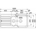 BAZAR Franke Spark SKX 651, 100x500 mm, nerezový dřez OHNUTÝ ROH!!