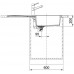 BAZAR Franke Sirius 2.0 S2D 611-100, 1000×500 mm tectonitový dřez, bílá 143.0613.639 VYVRTANÝ OTVOR!!