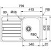 Franke Spark SKN 611-79, 790×500mm, dřez nerez 101.0612.525