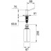 Franke Simple Dávkovač saponátu, 500 ml, Chrom 119.0281.894