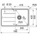 Franke Basic BFG 611-78, 780x500 mm, fragranitový dřez, šedá břidlice 114.0713.945