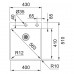 Franke Box BXX 210/610-40 TL, 430x510mm, Nerezový dřez 127.0369.288