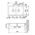 Franke Euroform EFN 620-78, 780x475 mm, nerezový dřez 101.0120.102