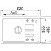 Franke Malta BSG 611-62, 620x435 mm, fragranitový dřez, šedý kámen 114.0395.151