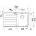 BAZAR Franke Neptun NEX 611/7, 860x510 mm, nerezový dřez 101.0120.272 OHNUTÝ ROH, FLEK NA ODKAPÁVAČI!!