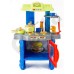 Dětská kuchyňka G21 s příslušenstvím modrá 690403