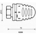HERZ MINI KLASIK Termostatická hlavice protimraz. ochrana M28 x 1,5, rozsah 6-28°C 1920060