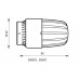 HERZ Termostatická hlavice "HERZCULES" se závitem M 28 x 1,5, robustní provedení 1986010