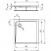 IDEAL Standard ULTRA Flat čtvercová sprchová vanička 70x70 cm K193301