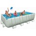 INTEX Bazén Frame Pool Set Ultra Quadra 549 x 274 x 132 cm, filtrace a schůdky 128352