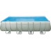 INTEX Bazén Frame Pool Set Ultra Quadra 549 x 274 x 132 cm, filtrace a schůdky 128352
