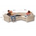 INTEX CORNER SOFA Nafukovací rohová sedačka 257 x 203 x 76 cm, béžová 68575