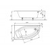 IDEAL Standard ACTIVE asymetrická rohová vana 160 x 90 cm levá K184701