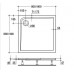 IDEAL Standard ULTRA Flat sprchová vanička akrylátová čtvercová 80 x 80 x 4 cm K517201