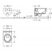 KERAMAG IconXS,záv.klozet,hlub.spl. 6l, Rimfree,KT 204070600