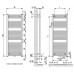 VÝPRODEJ Kermi B20-S M koupelnový radiátor 1789 x 740 mm, rovný, bílá LS01M1800752XXK POŠKOZENÝ