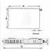Kermi Therm X2 Plan-V deskový radiátor 11 500 / 1800 PTV110501801R1K