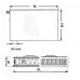 Kermi Therm X2 Plan-V deskový radiátor 12 900 / 800 PTV120900801L1K