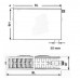Kermi Therm X2 Plan-V deskový radiátor 22 900 / 600 PTV220900601R1K