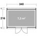 KETER ARTISAN 11 x 7 zahradní domek, 342 x 218 x 226 cm 17208122