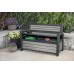 KETER DECO GARDEN BENCH 227L Úložná lavice, 133 x 61 x 89 cm, šedá 17213853