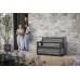 KETER DECO GARDEN BENCH 227L Úložná lavice, 133 x 61 x 89 cm, šedá 17213853
